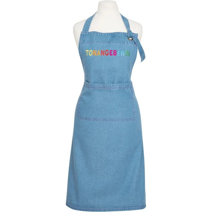 PAD Kochschürze Denim, (1-tlg), mit Stickerei