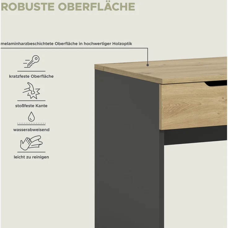 Canu Schminktisch in Artisan Nachbildung – Bild 7