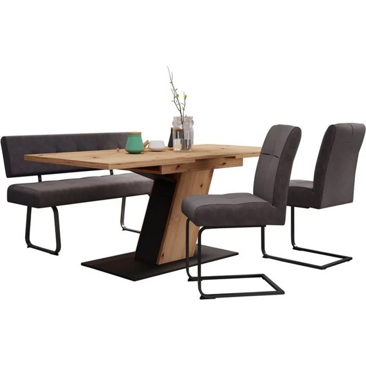 HELA Essgruppe Luise I G Tisch Sitzbank Stühle, (Set, 4-tlg), Ausziehtisch 140 - 180 cm Esszimmer Bestseller – Bild 4