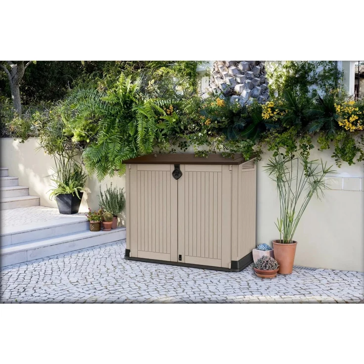 Keter Mülltonnenbox Keter Mülltonnenbox STORE IT OUT MIDI Anthrazit 845 L, 2x 120 L Tonne – Bild 2