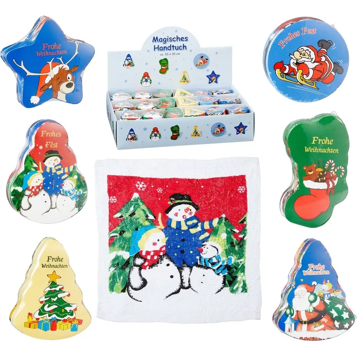 Annastore Gästehandtücher Magische kleine Gästehandtücher, Baumwolle 30x30 cm Wichtelgeschenk, (24-St)