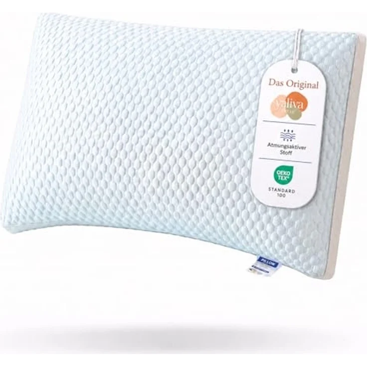 YaLiva_Decor® Kopfkissen Ergonomisch, Atmungsaktiv, kühles Nackenkissen, antiallergen & für alle Schlafpositionen, 75 x 45 x 9 cm – Bild 1