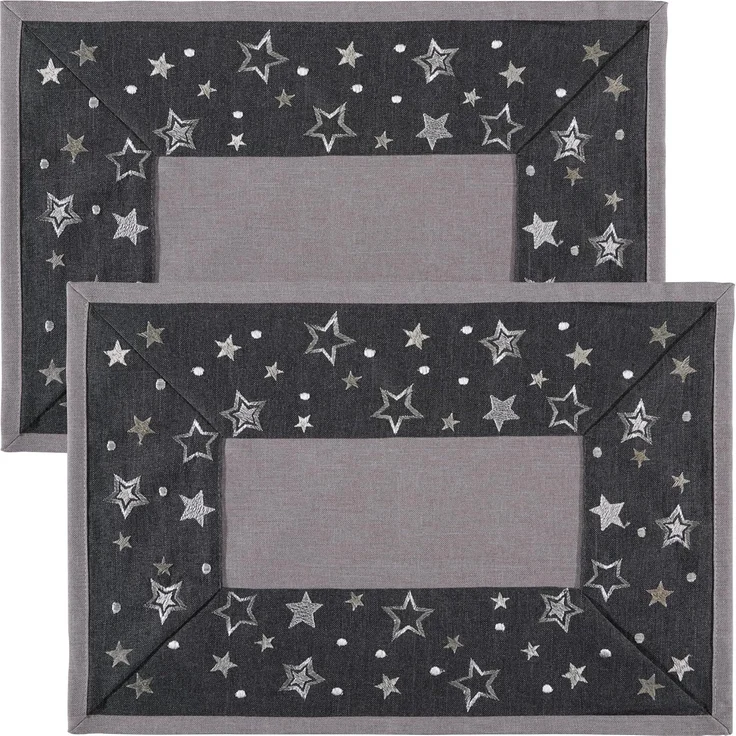 Erwin Müller Platzset Tischset "Sterne" 2er-Pack, Sterne – Bild 1