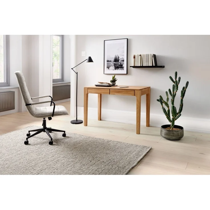 Livetastic 'KOBLENZ' Schreibtisch, Massivholz Wildeiche, 110 x 76 x 55 cm, mit 2 Schubladen – Bild 5