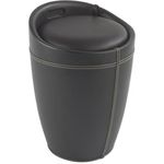 Wenko 'Candy' Wäschesammler, Kunststoff Lederoptik braun, 20 Liter