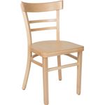 einrichtungsdesign24 Küchenstuhl Küchenstuhl Laura farbiger Holzstuhl Esstisch Esszimmer Retro Vintage, Gestell Massivholz