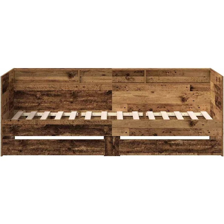vidaXL Tagesbett mit Schubladen Altholz 90 x 190 cm Holzwerkstoff 3334002 – Bild 4