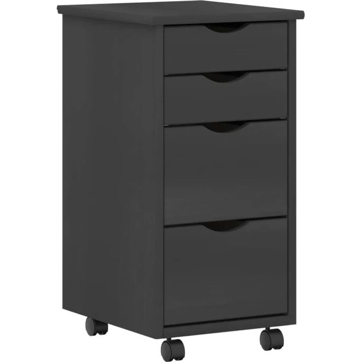 vidaXL Desk und Rolling Cabinet Set MOSS 2 pcs Grau 3438792 – Bild 5