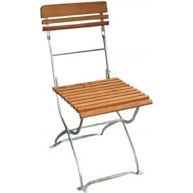 Klappstuhl 91092F Holzstuhl Gartenstuhl Stuhl 2er Set, verzinkt