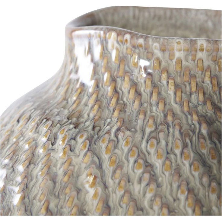House Nordic Vase, Keramik, weiß/grün, ø26x30,5 cm – Bild 2