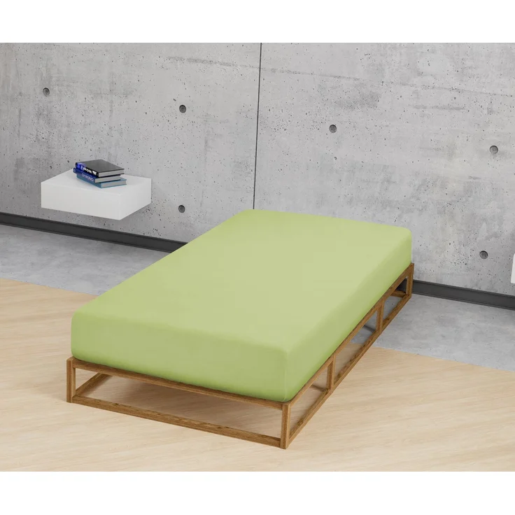Castell Jersey-Stretch-Spannbetttuch 0077113, pistaziengrün, 1x 180x200 cm - 200x200 cm – Bild 3