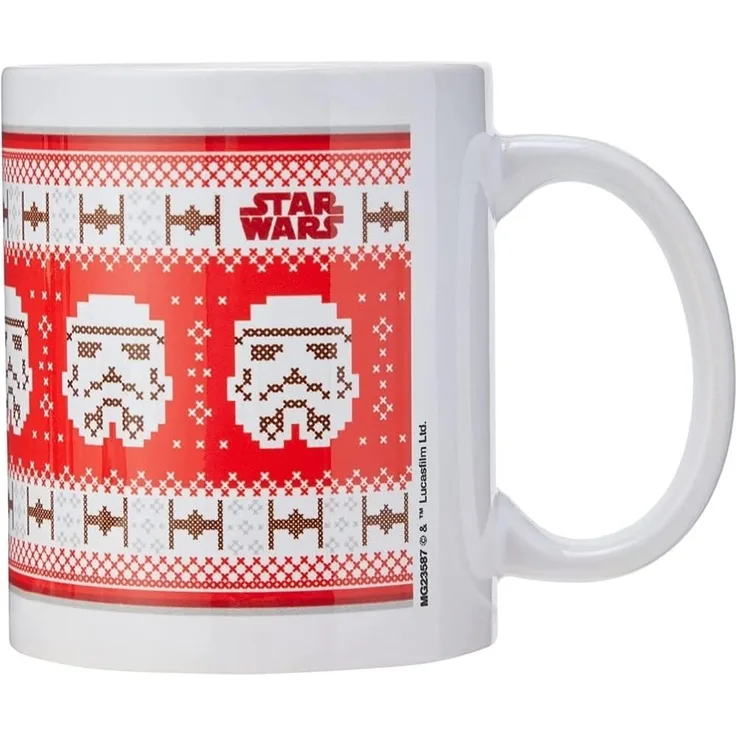 Star Wars MG23587 Stormtrooper Weihnachts-Keramikbecher, mehrfarbig, 8 x 11,5 x 9,5 cm