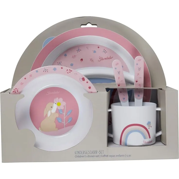 Sterntaler Kindergeschirr-Set – Hanni Hase – 5-tei