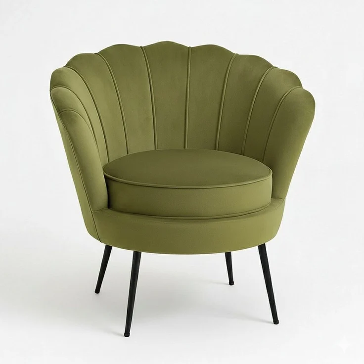 ebuy24 Relaxsessel Nice Sessel Velour grün. – Bild 1