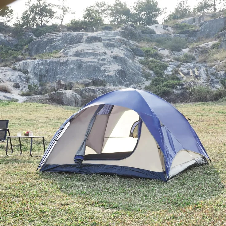 Campingzelt für 2 Personen in Blau [pro. tec]