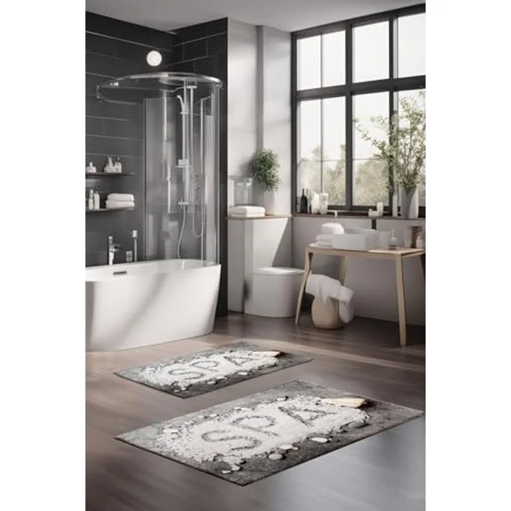 Mijolnir 'CT-5201' Badematten-Set (2-teilig), Mehrfarbig – Bild 1