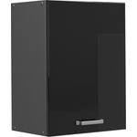 Hängeschrank R-Line Schwarz Hochglanz 45 cm Vicco
