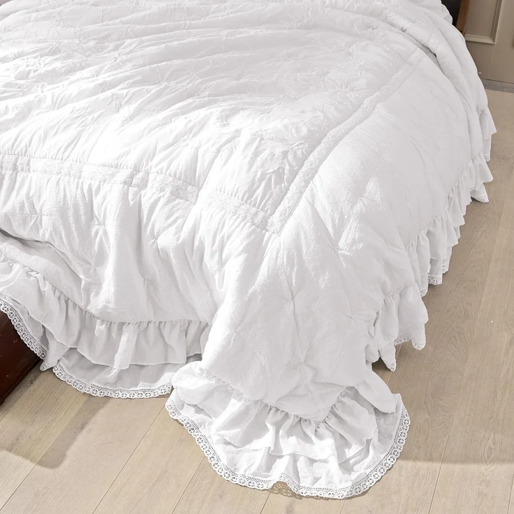 Mirabeau Tagesdecke Quilt Pittefaux weiß – Bild 5