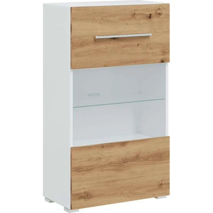 vidaXL 5-tlg. Wohnwand mit LED-Beleuchtung Artisan-Eiche Holzwerkstoff 3324234 – Bild 6
