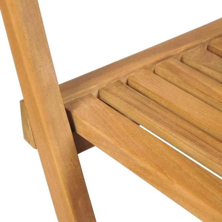 vidaXL Klappbare Garten-Barhocker 2 Stk. Massivholz Teak 43806 – Bild 7