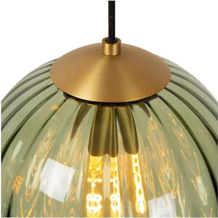 Lucide MONSARAZ Pendelleuchte, Ø 35 cm, 3xE27, grün, höhenverstellbar, dimmbar – Bild 5