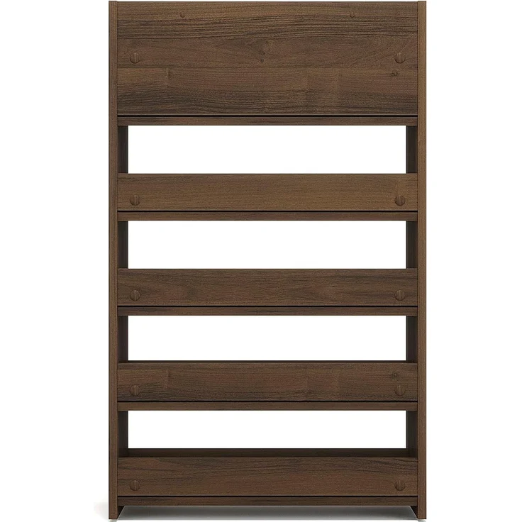 KOMTO Schuhregal Elexis 5 Schmal - Schuhablage Flur mit 5 Ebenen Offener Schuhschrank, Schuhschrank Schuh Organizer Platzsparend, 60 x 25 x 98 cm – Bild 5