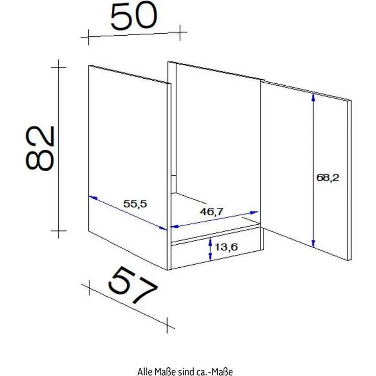 Flex-Well Spülenschrank Samoa (B x H x T) 50 x 82 x 57 cm – Bild 2