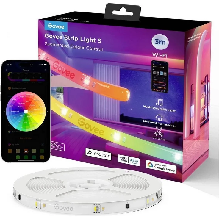 Govee LED Strip Lights Matter ready 3 Meter EEK G – Bild 2