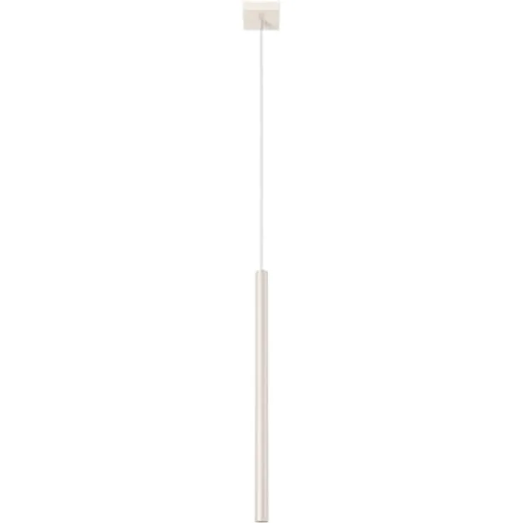 Sollux Lighting Pendelleuchte PASTELO 1, beige, 1xG9, 8W, Stahl, 114x8x8cm, modernes minimalistisches Design