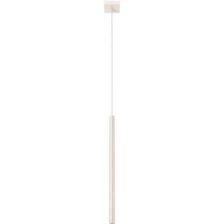 Sollux Lighting Pendelleuchte PASTELO 1, beige, 1xG9, 8W, Stahl, 114x8x8cm, modernes minimalistisches Design – Bild 1