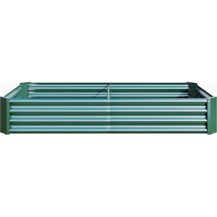 Homerecommend Hochbeet 180x90x30 cm, Gartenbett und Pflanzenkasten aus verzinktem Stahl, für Gemüse und Kräuter, Grün – Bild 8