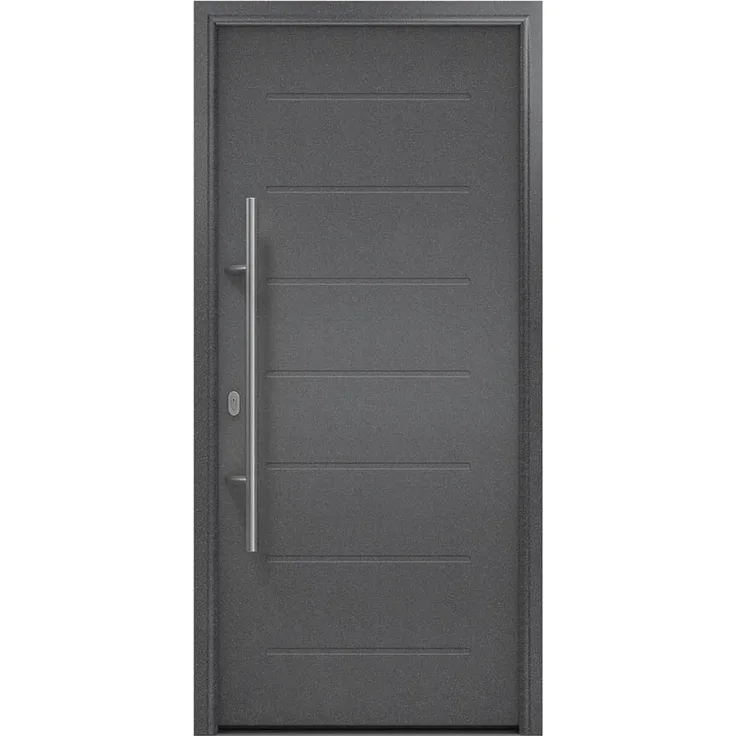 Hörmann Ecostar Haustür "ISOPRO IP 015", anthrazit metallic (CH 703), 110 x 210 cm (B x H),DIN Links