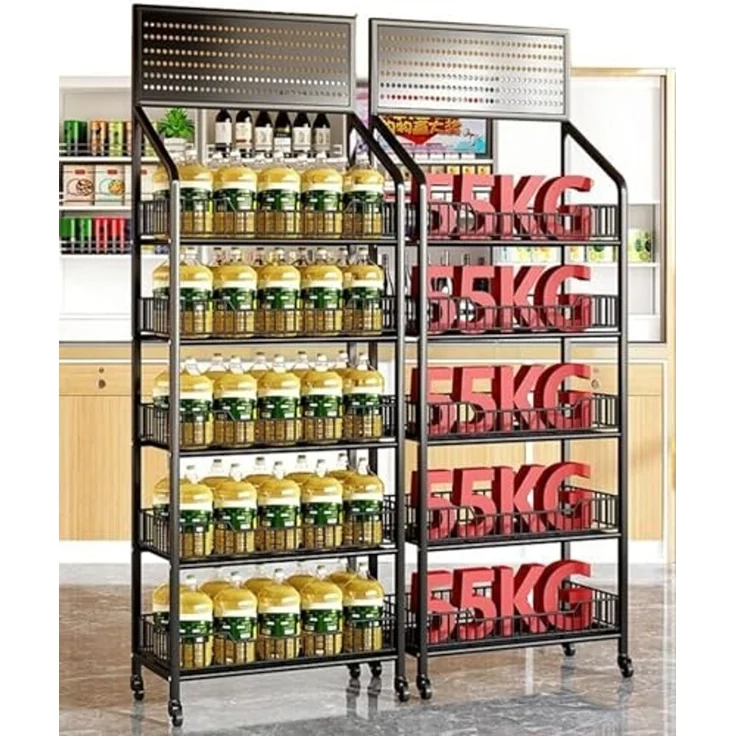 BAYLI Mehrzweckregal Ladenregale Einzelhandel - 140x50x27 cm Supermarktregale - Verkaufsreg – Bild 4