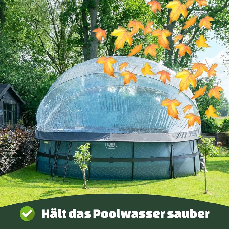 Exit Aufstellpool Framepool mit Dach | Grau | 450x122 cm – Bild 8