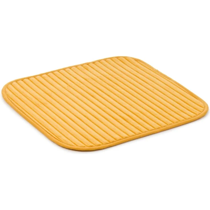 Gözze Badematte Berlin, Höhe 7 mm, rutschhemmend beschichtet, fußbodenheizungsgeeignet, Polyester, rechteckig, Badteppich, Uni Farben, Cord Optik, waschbar – Bild 1