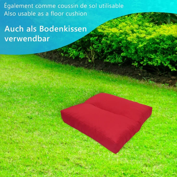 NYVI Sitzkissen Loungekissen SunLounge Outdoor Sitzkissen Sitzauflage Stuhlkissen, Wasserabweisend, Schmutzabweisend, Bequem, für Stühle, Bänke, Boden – Bild 7