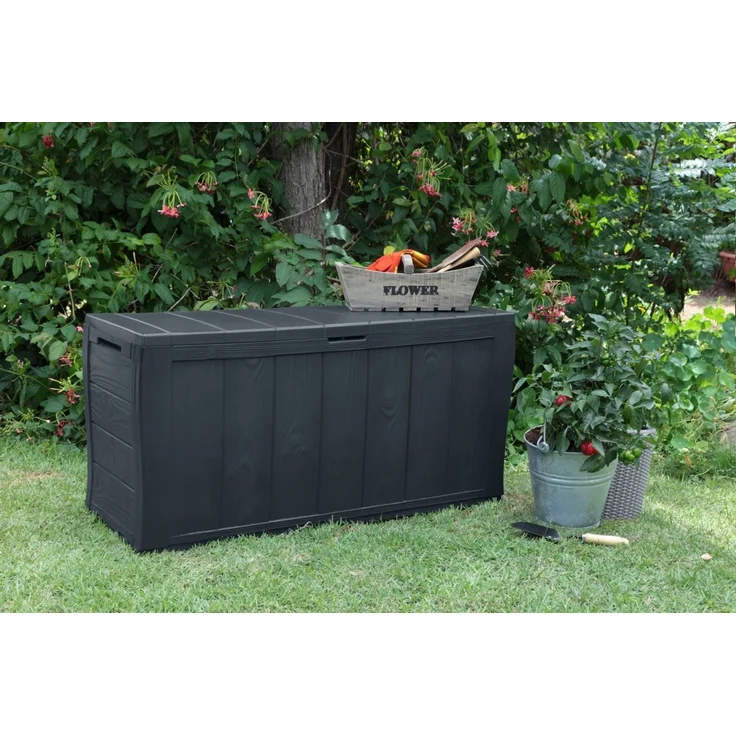 KETER Gartenbox Aufbewahrungssitz 270L Box – Bild 5