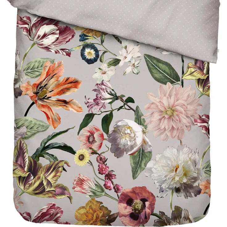 Essenza Bettwäsche Filou Grey Satin 200 x 200 + 2x 80 x 80 cm – Bild 3