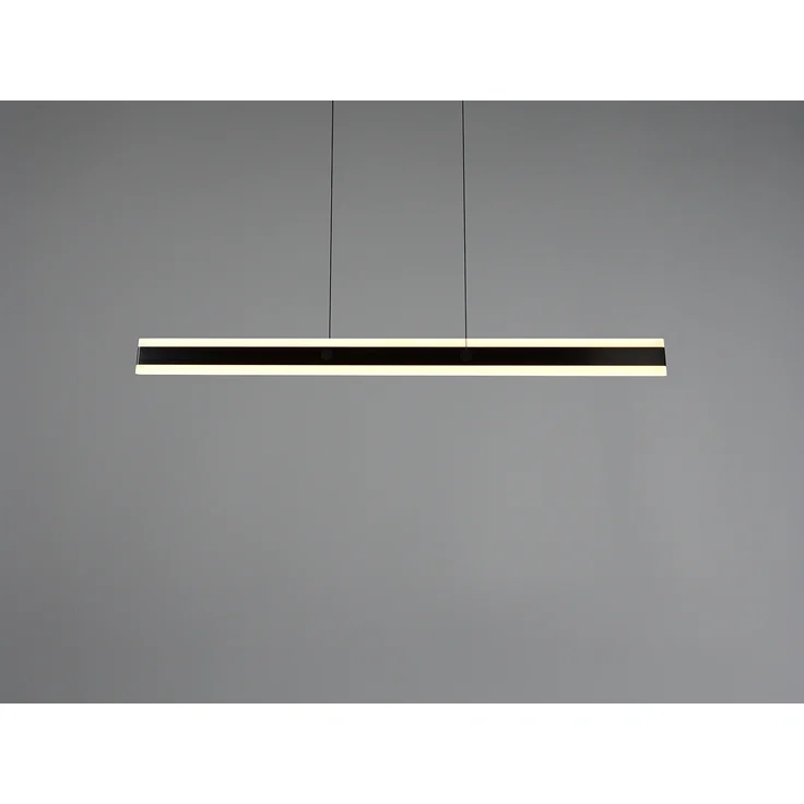 LED Pendelleuchte ARCOLA stufenlos höhenverstellbar Schwarz, Breite 115cm – Bild 7