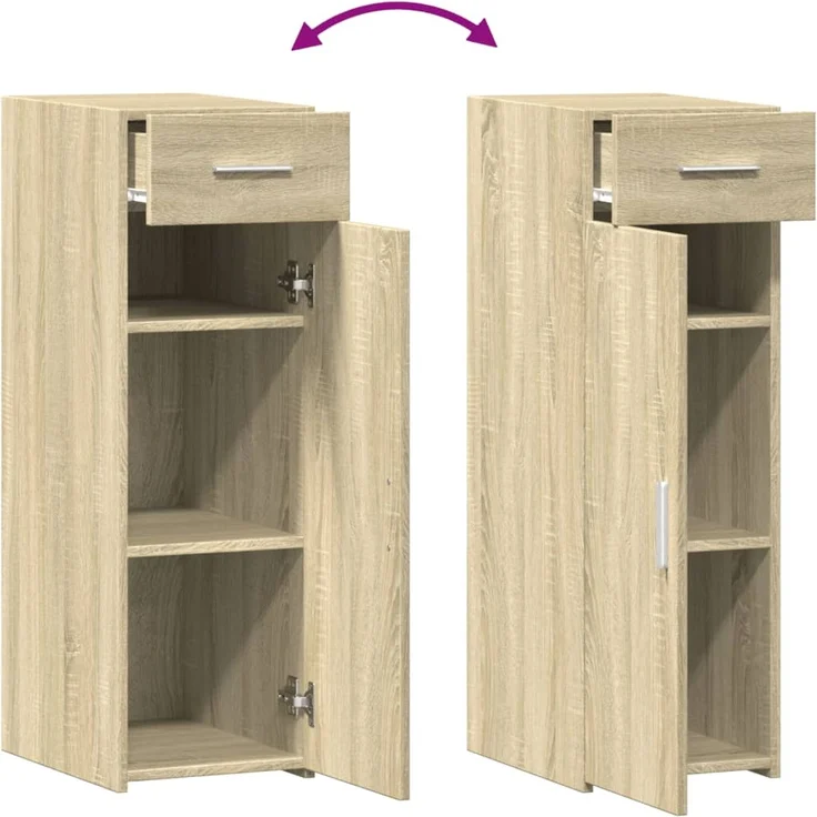 vidaXL Sideboard Sonoma-Eiche 30x42,5x93 cm Holzwerkstoff 846273 – Bild 8