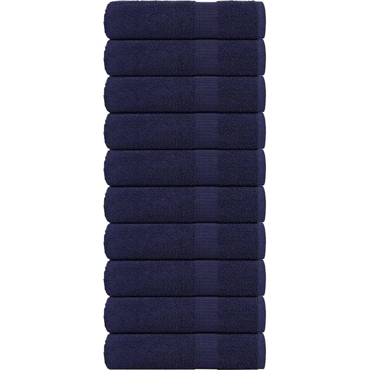 vidaXL Badetücher FROGN 10 Stk. Marineblau 100x150 cm 360 g/m² 136790 – Bild 1