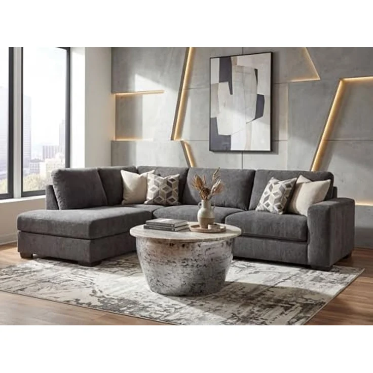 Couchtisch Metall mit weißer Marmor Tischplatte 60cm rund - Design Wohnzimmertisch Runder Loungetisch - Massiver Sofatisch - Extravaganter Beistelltisch Handmade – Bild 4