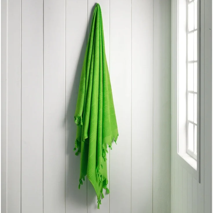 Mijolnir 'Monaco - Green' Fouta (Strandtuch), Grün, 95 x 180 cm – Bild 1
