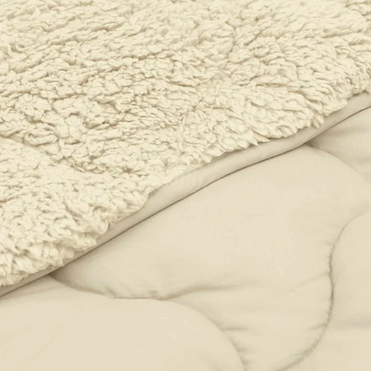 vidaXL Winterbettdecke 135 x 200 cm Winter Creme Atmungsaktiv 42026361 – Bild 5