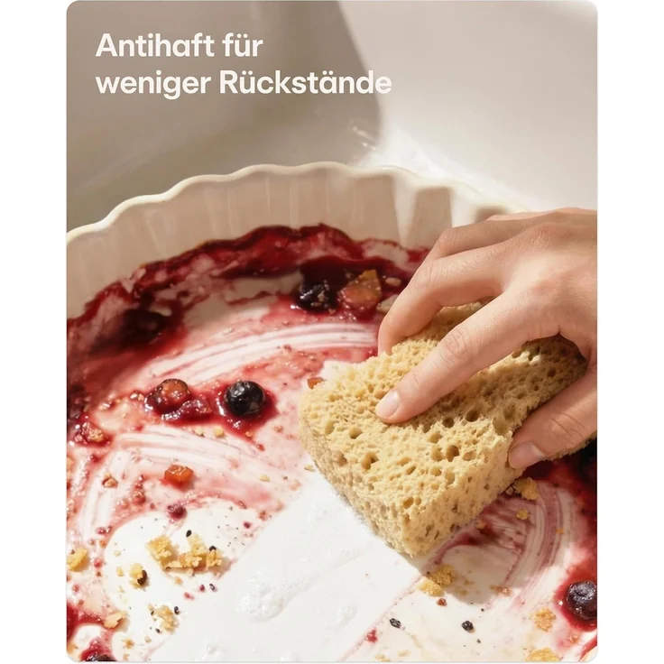Praknu Auflaufform Tarteform - ø 28cm Hoher Rand - Form für Quiche, Pie, Backform Rund, Porzellan - Keramik, (1-St), Mit Antihaftbeschichtung - Einfach zu Reinigen - Plastikfrei Verpackt – Bild 7
