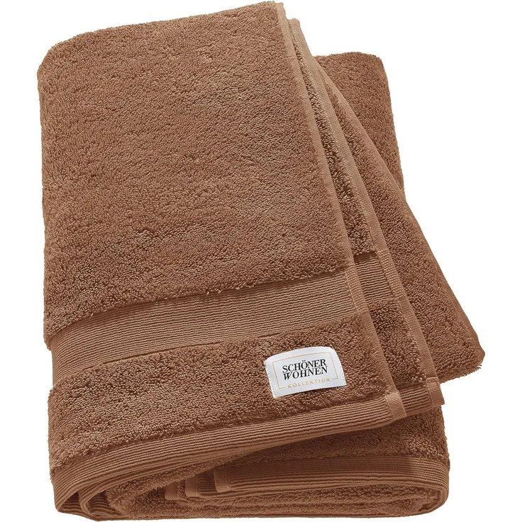 SCHÖNER WOHNEN-Kollektion Duschtuch CUDDLY Duschtuch, Baumwolle (1-St), 70 x 140 cm in Braun