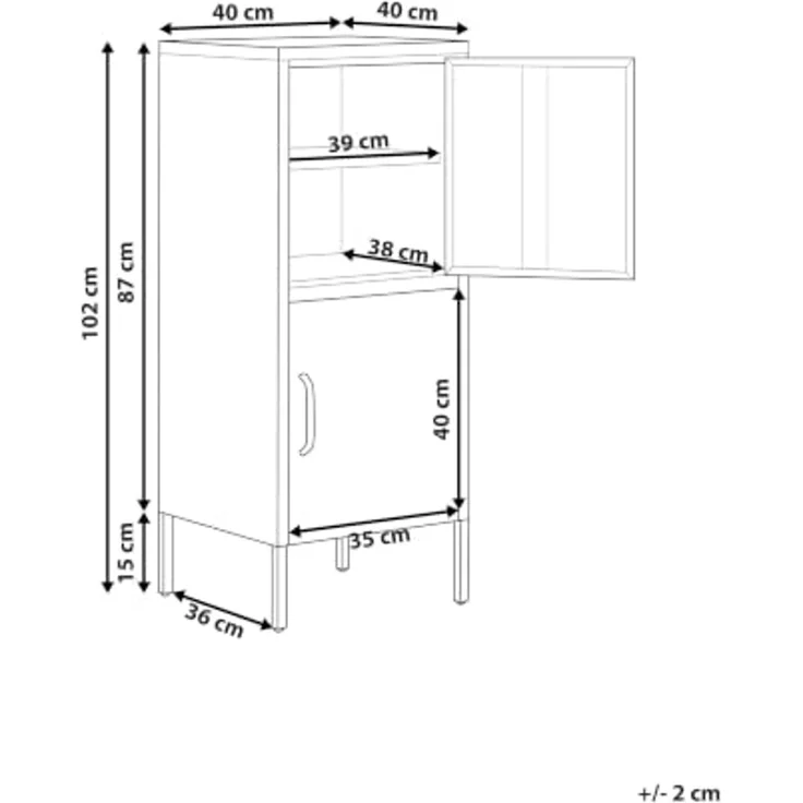 Büroschrank HURON Metall Beige – Bild 3