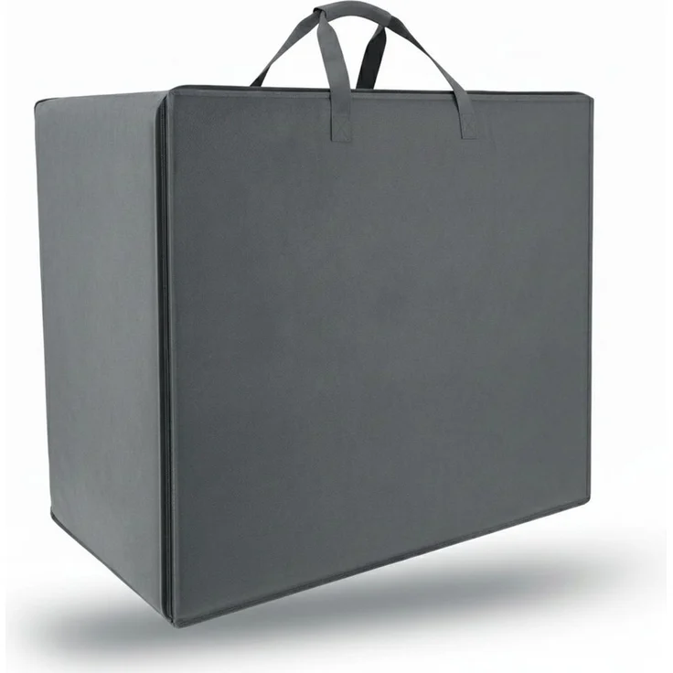 Klappmatratze Aufbewahrungstasche für Decken, Kissen, VS95 65x75x42 cm Grau, Beautissu, 42 cm hoch, 210 Liter Kleideraufbewahrungtasche für Klappmatratze Bettzeug – Bild 2