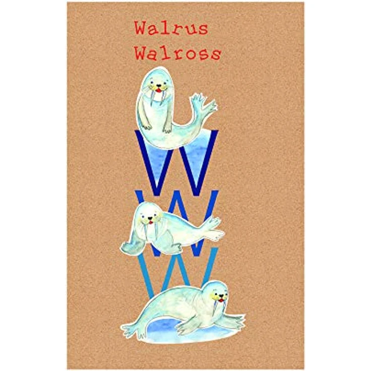Komar Wandbild ABC Animal W, 50 x 70 cm Poster für Kinderzimmer, Hochwertiger Druck, Fotopapier, ohne Rahmen, MADE IN GERMANY – Bild 1