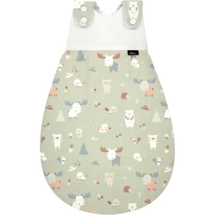 Alvi Baby-Mäxchen Außensack Organic Cotton Baby Forest 80/86